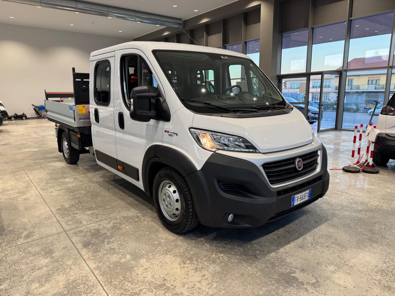 Fiat ducato 2.3mjt gru fassi e cassone fisso