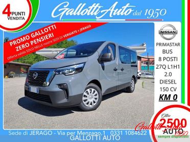 Nissan Primastar L1H1 Bus 8 POSTI+IVA-PROMO GALLOTTI Ø PENSIERI