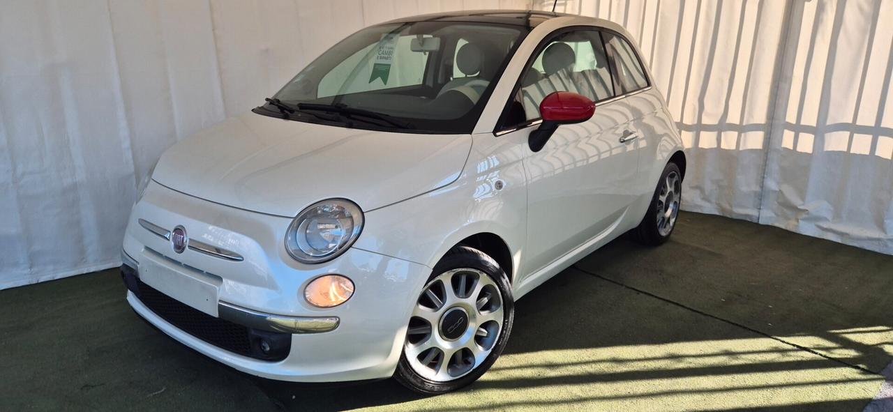 FIAT 500 1.2 BENZINA 69CV Tetto Panora 05/2009