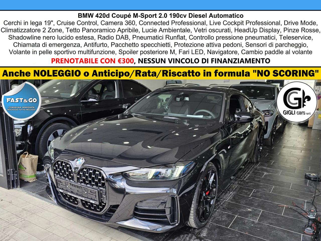 BMW Serie 4 420d sDrive MSport PRO TETTO C.19" Innovation PACK