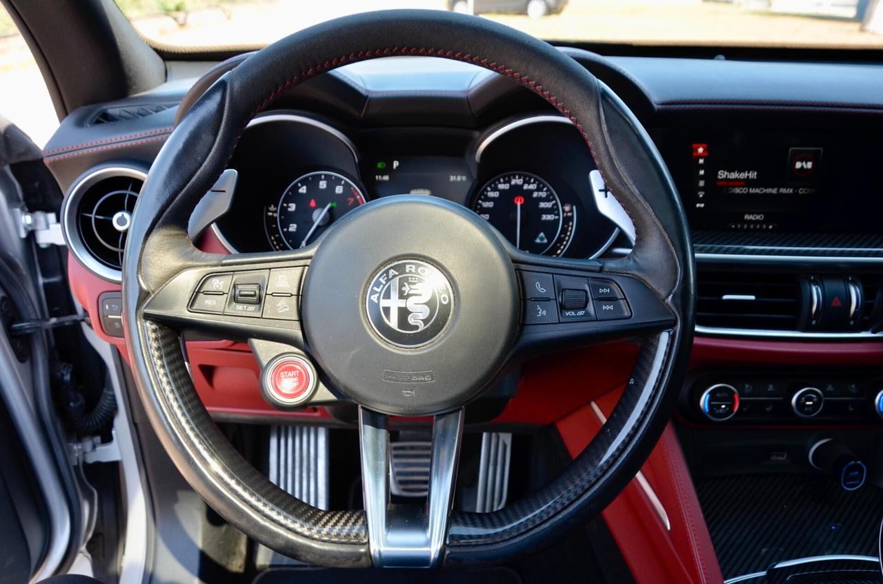 ALFA ROMEO STELVIO 2.9 BI-T V6 QUADRIFOGLIO Q4 510cv AUTO, IVA ESPOSTA, UFF ITALIANA, SERVICE DIMOSTRABILI, TETTO, HARMAN & KARDON, PERMUTE