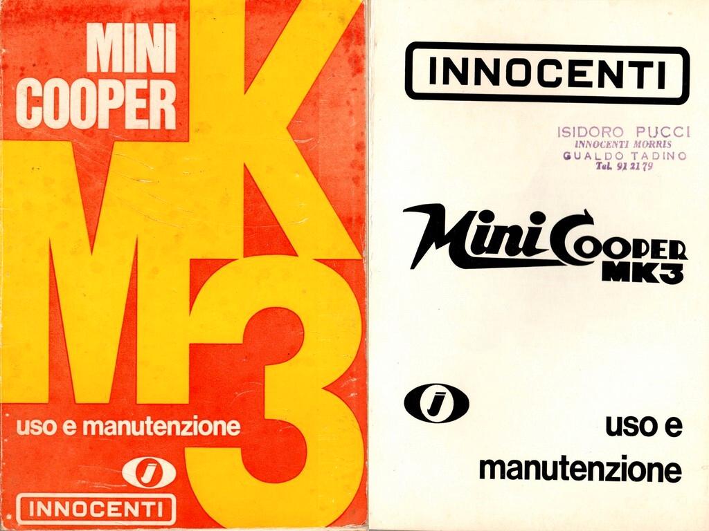 Innocenti Mini Innocenti Mini Cooper 1000 MK3 anno 1972