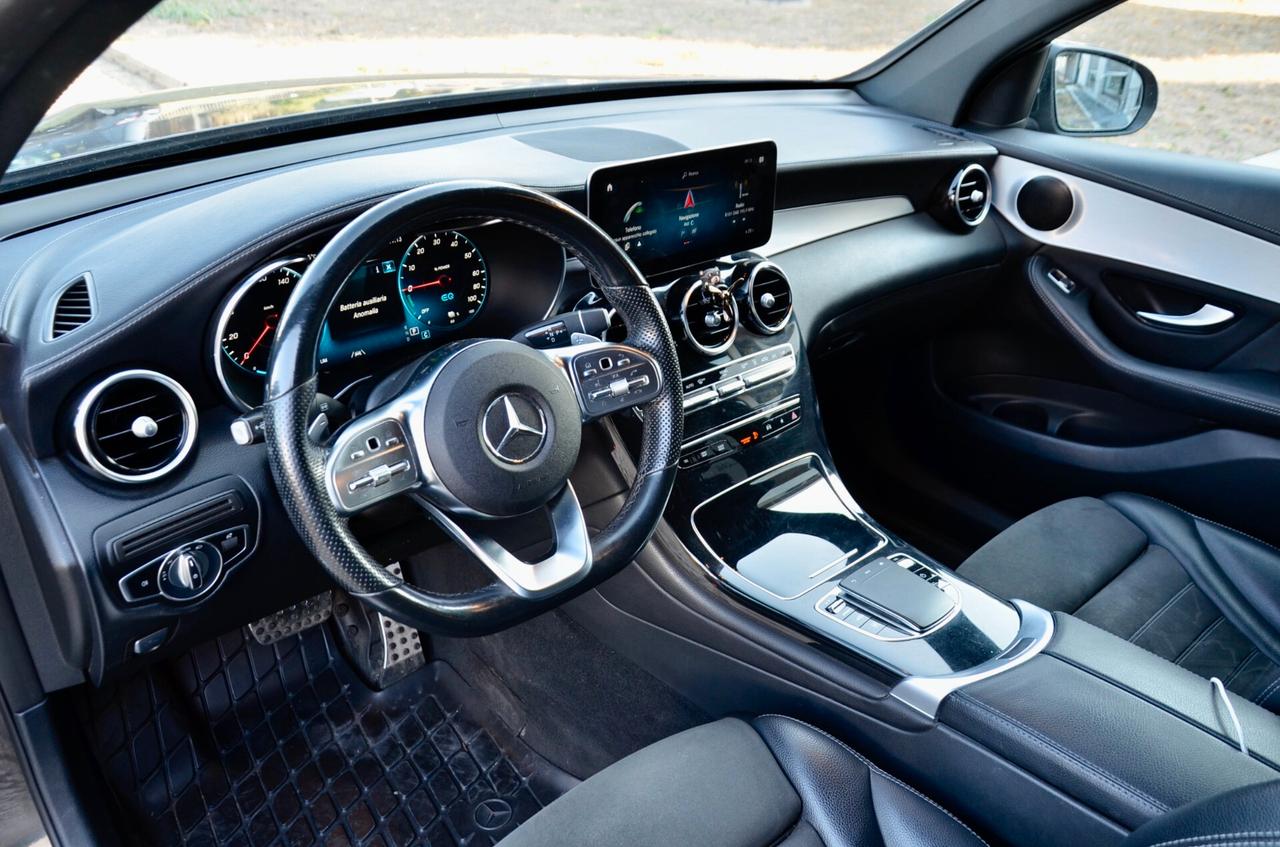 MERCEDES-BENZ GLC COUPE 300de PHEV PLUG IN (EQ POWER) PREMIUM AMG 4MATIC 194cv AUTO, UNICO UTILIZZATORE, UFF ITALIANA, EURO 6D, IVA ESPOSTA, SERVICE MERCEDES, PERMUTE