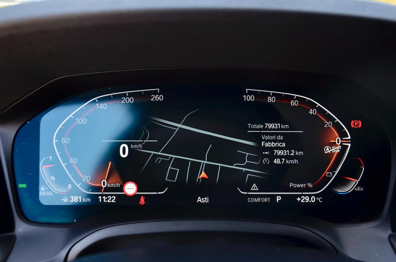 BMW 320d TOURING MHEV 48V XDRIVE MSPORT 190cv AUTO, UNICOPROPRIETARIO, UFF ITALIANA, IVA ESPOSTA 100%, SERVICE BMW, EURO 6D, RETROCAMERA, FULL LED, PERMUTE