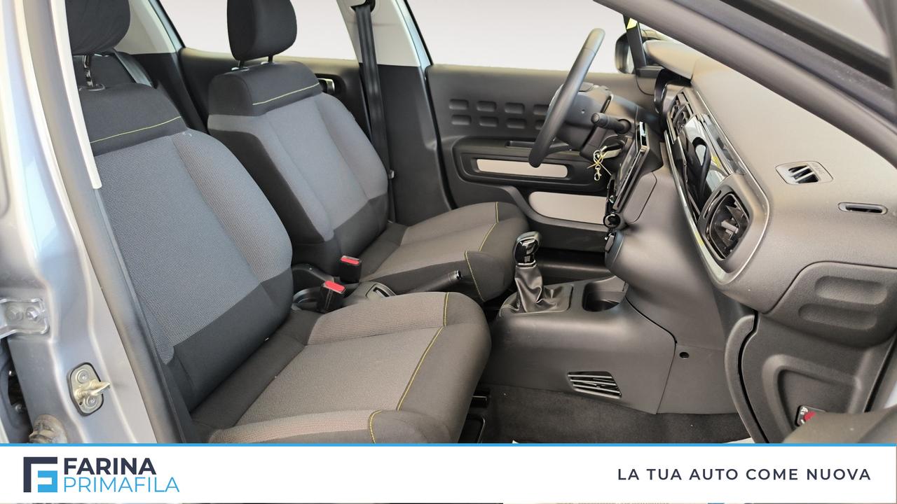 CITROEN C3 III 2017 - C3 1.2 puretech Feel s&s 83cv neopatentati my18