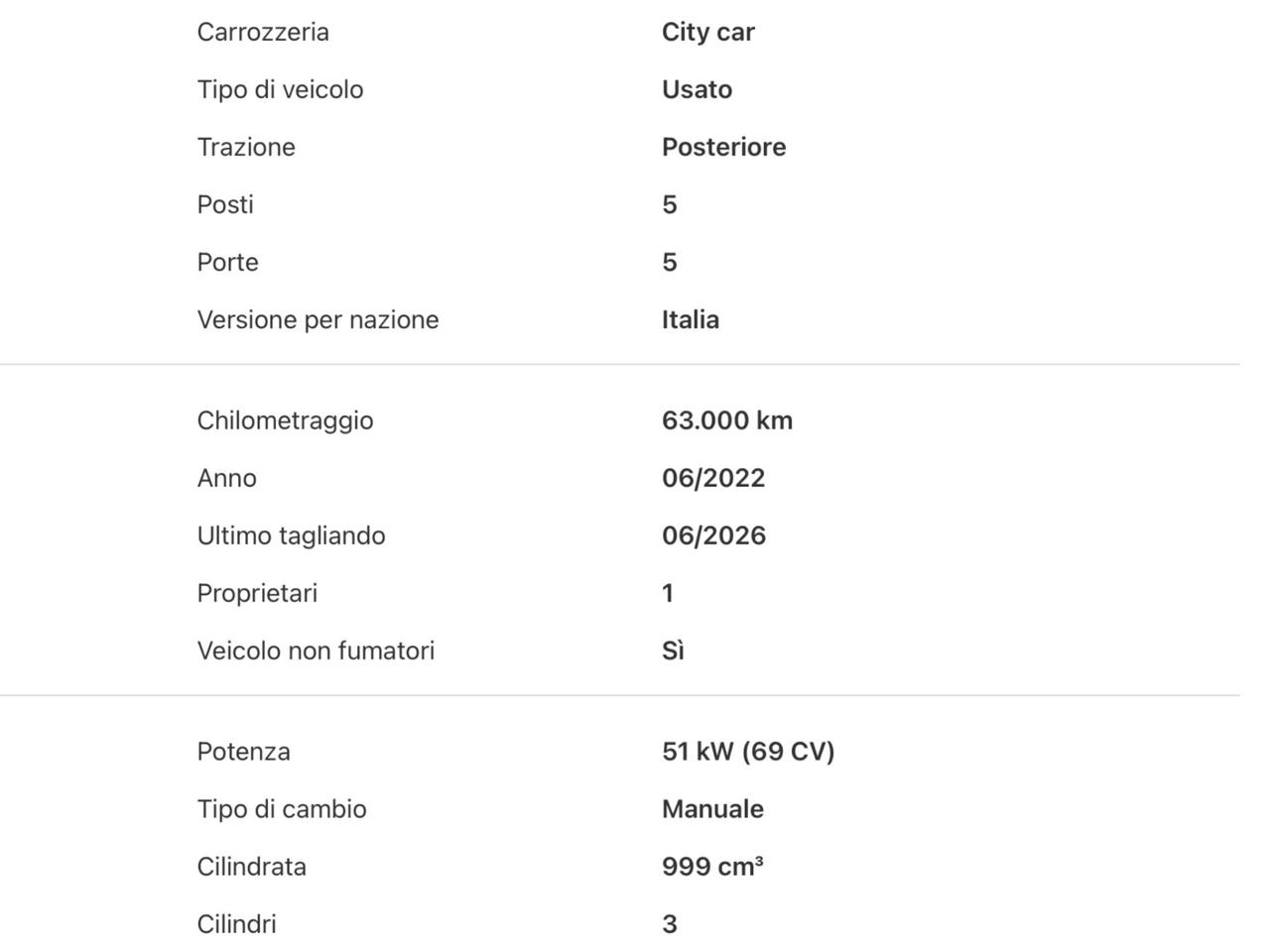 Fiat Panda Cross 1.0 FireFly S&S Hybrid Si Neopatentati