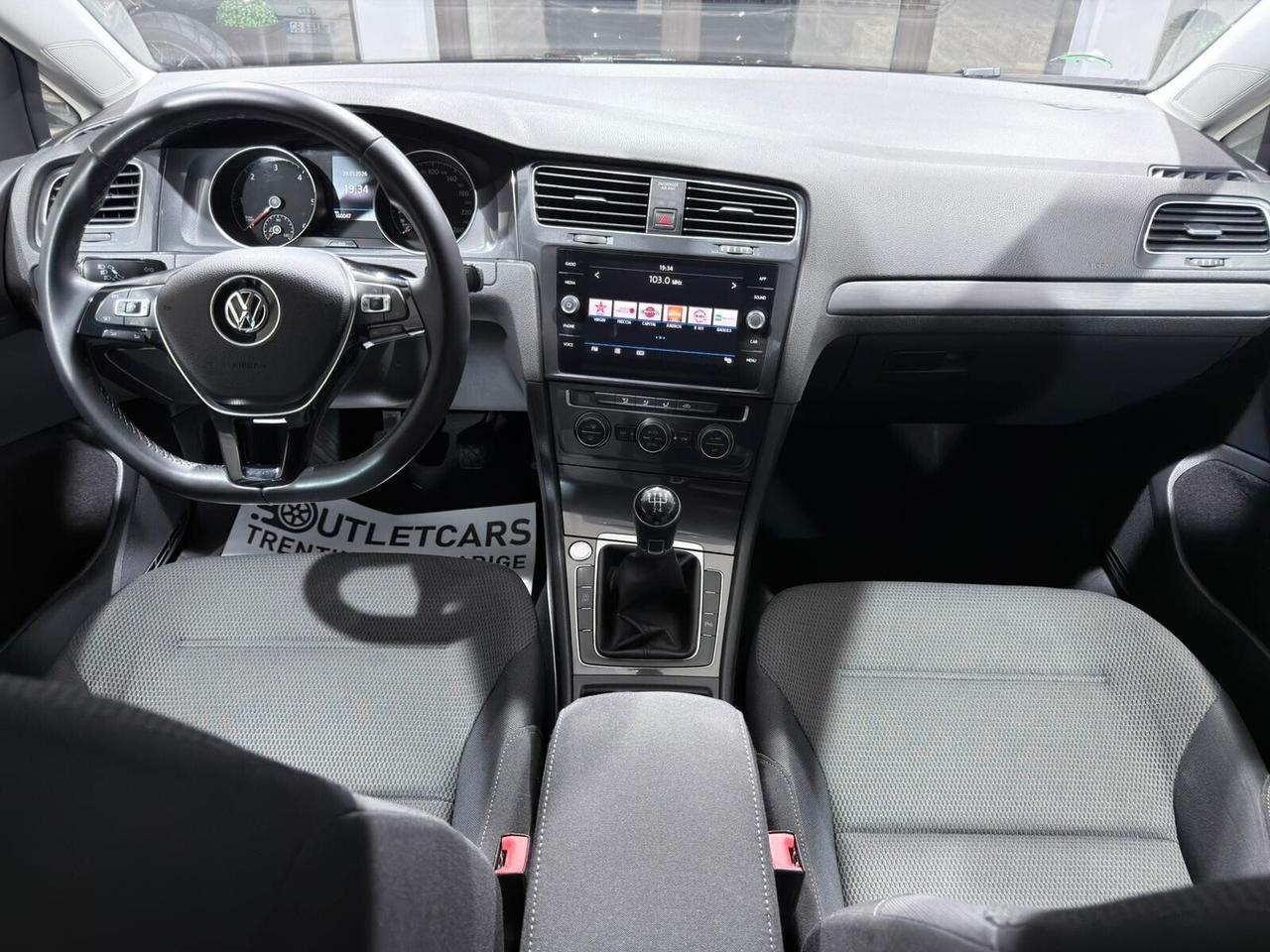 VW GOLF VARIANT 7.5 1.6TDI 116CV 2018 1HANDE