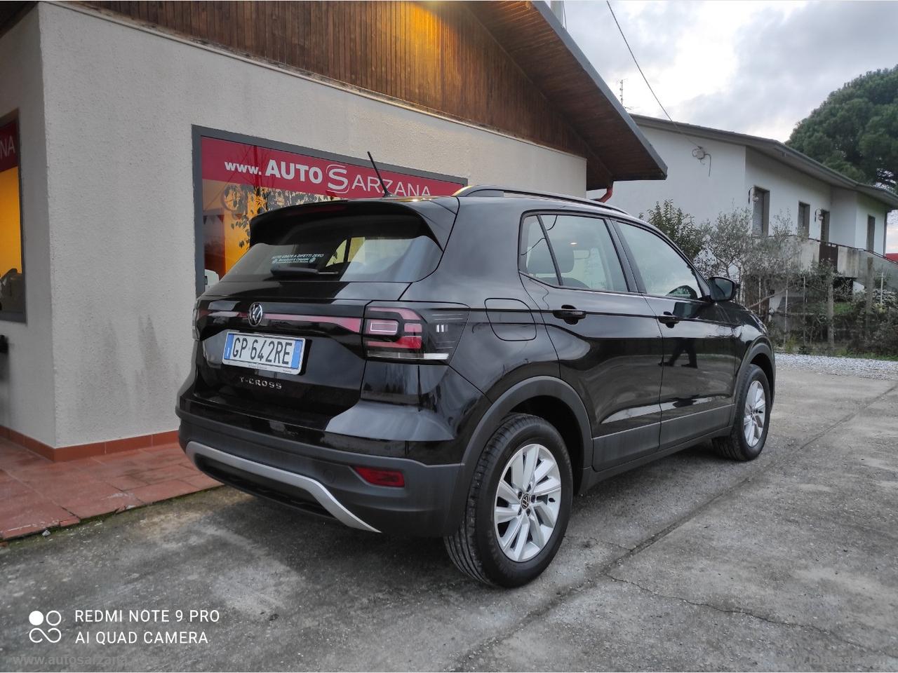 VOLKSWAGEN T-Cross 1.0 TSI Style BMT GARANZIA FABBRICA FINO AL 2027
