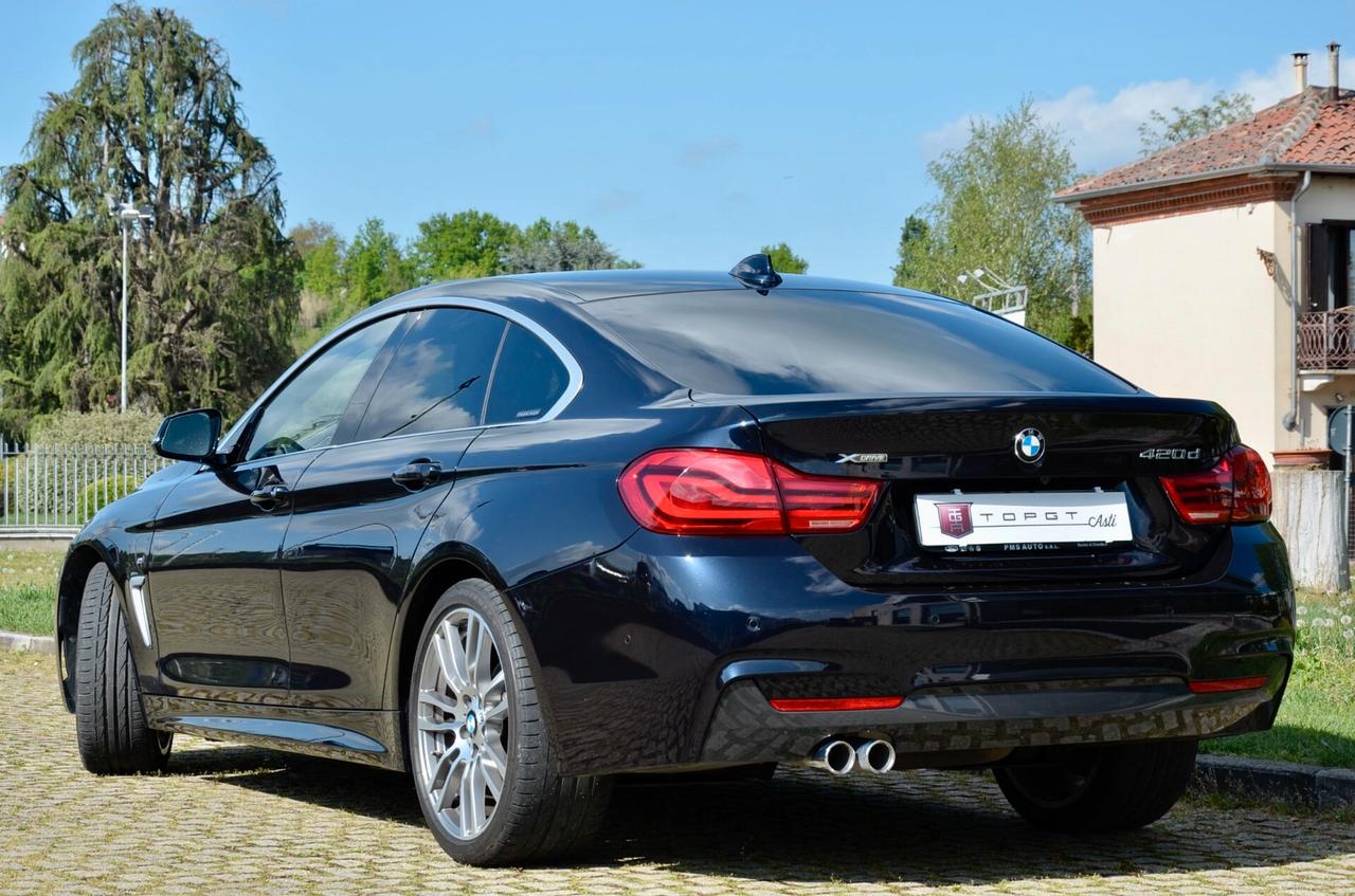 BMW 420d XDRIVE GRAN COUPE MSPORT 190cv AUTO, UFF ITALIANA, EURO 6B, FULL LED, RETROCAMERA, ALCANTARA, 19", PERMUTE