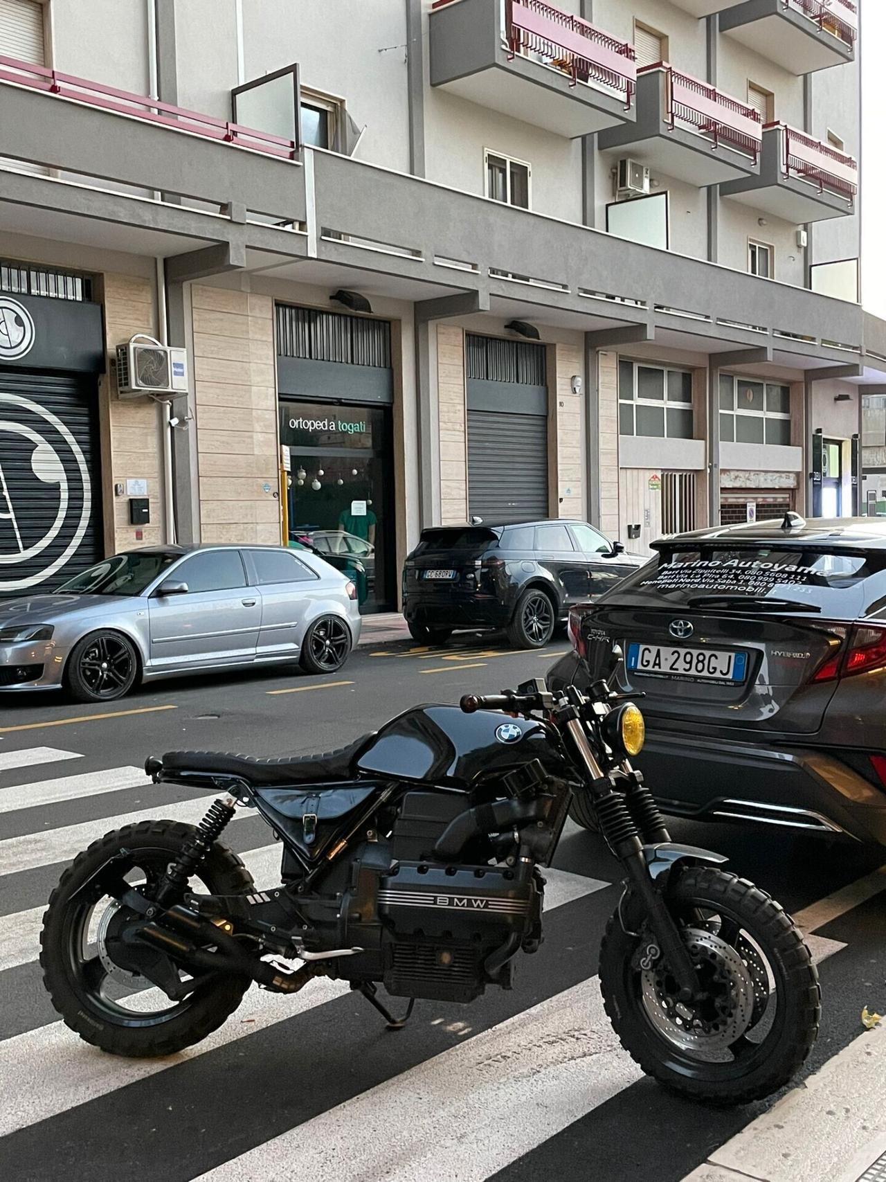 Bmw K 100 RS 16 V scrambler cafè racer iscritta ASI