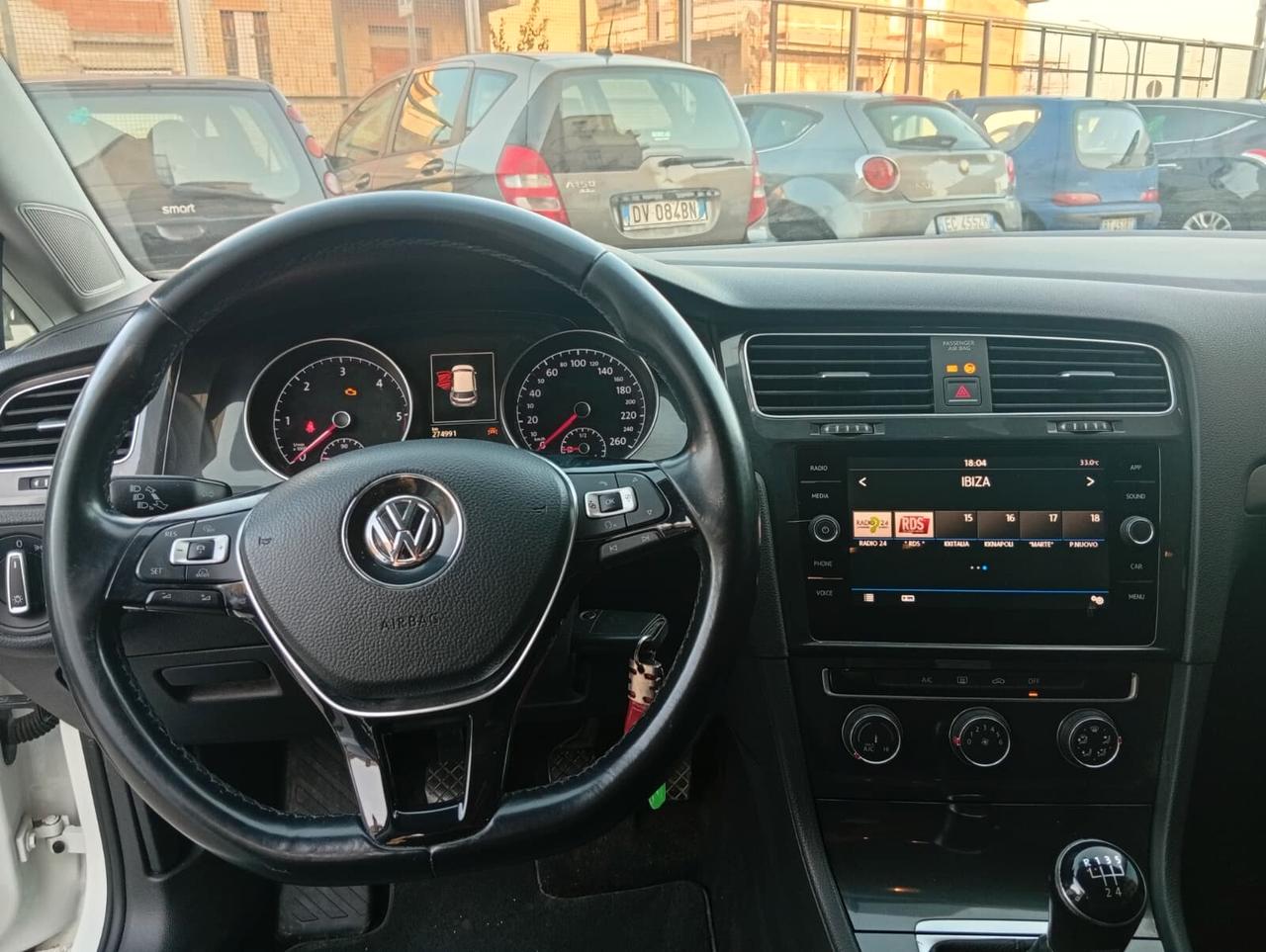 Volkswagen Golf 1.6cc diesel 12 mesi garanzia-2018