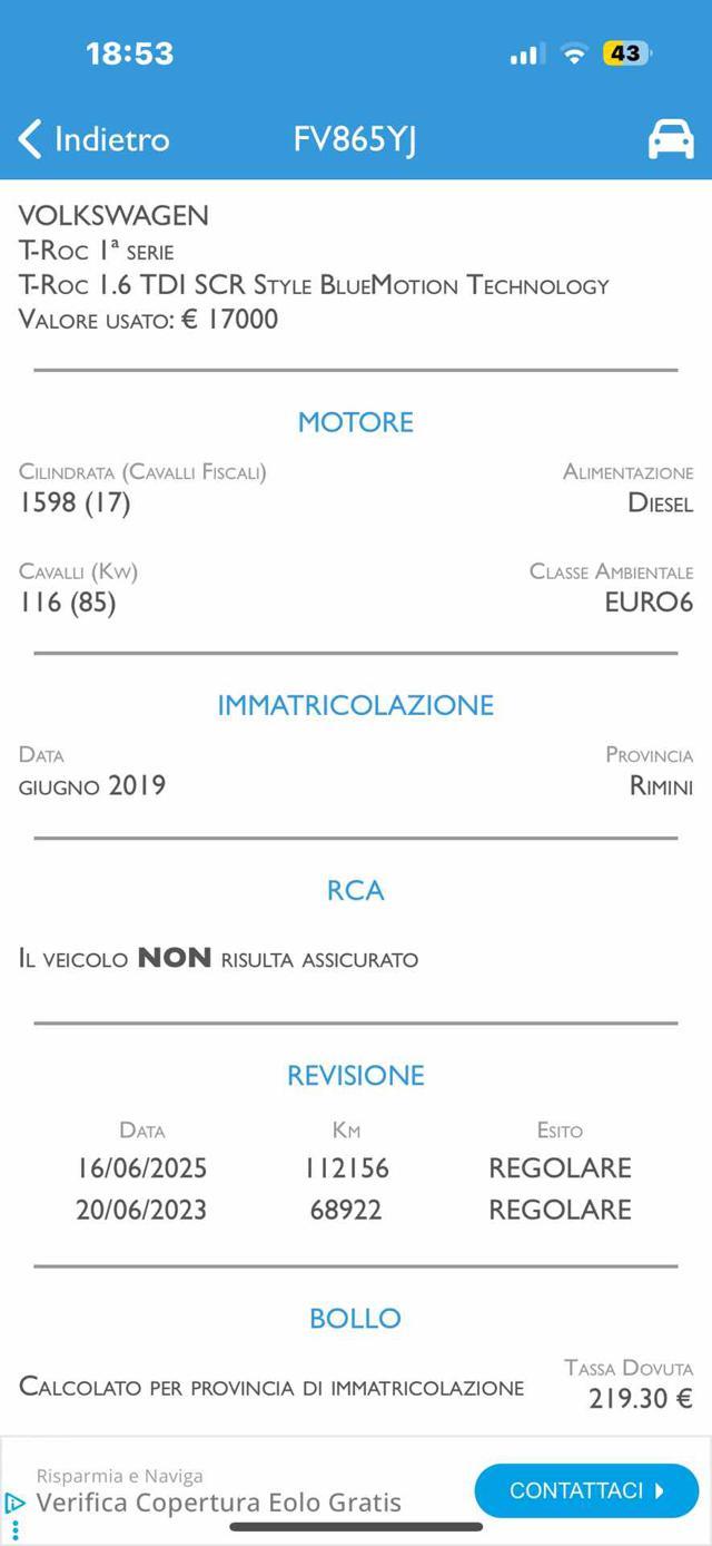 VOLKSWAGEN T-Roc 1.0 TSI 115 CV Style BlueMotion Technology