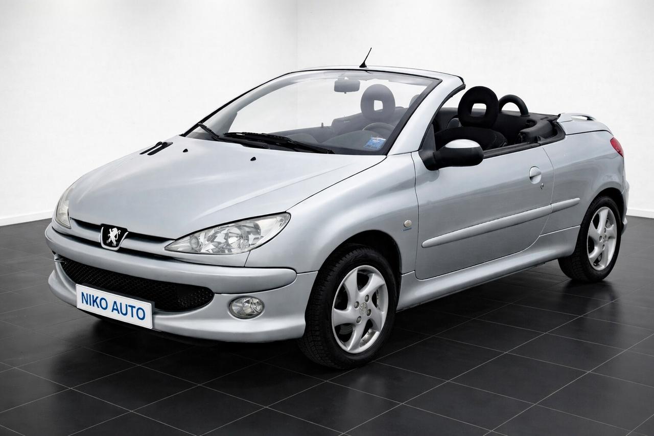 PEUGEOT 206 CABRIO 2004 1.6 16V UNICOPROPIETARIO 68.000KM NEOPATENTATI