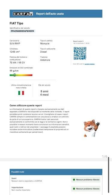 Fiat Tipo 1.6 Mjt S&S SW Lounge