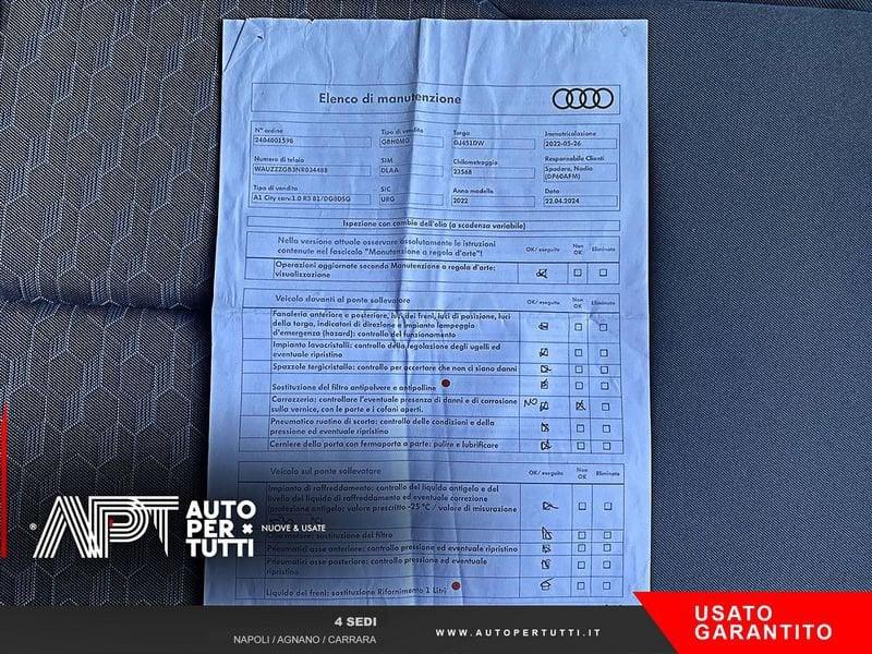 Audi A1 A1 Citycarver 30 1.0 tfsi Admired 110cv s-tronic