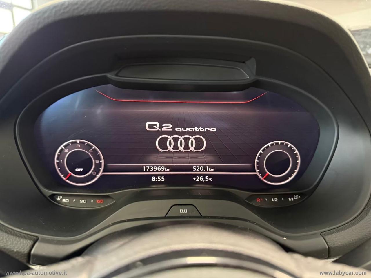 AUDI Q2 2.0TDI 150CV S-tronic 4X4 TETTO VIRTUAL LED PELLE