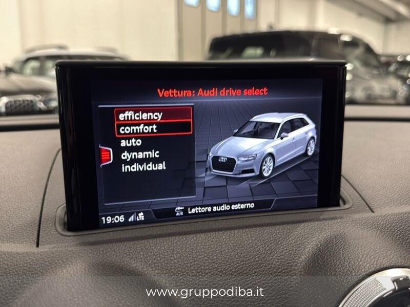 Audi A3 III 2016 Sportback Benzina Sportback 30 1.5 g-tron Sport 131cv s-tronic