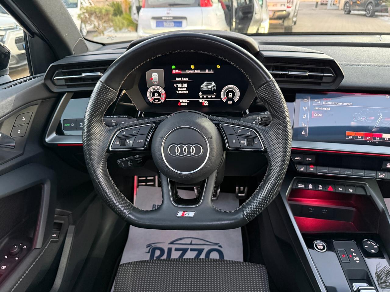 AUDI A3 SPB 35TDI 150CV S LINE TRONIC TETTO AMBIENT IDENTITY BLACK 12/2022