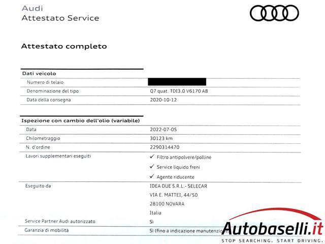 AUDI Q7 45 TDI QUATTRO TIPTRONIC BUSINESS 3.000V6 231CV