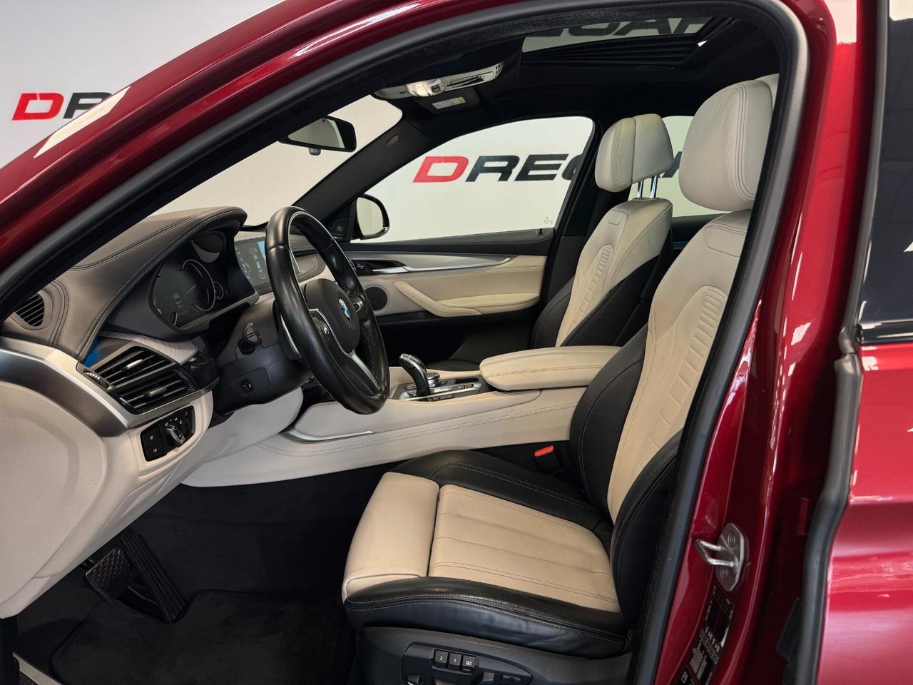 Bmw X6 xDrive30d 258CV Msport FLAMENCO RED INTERNI INDIVIDAUL TAGLIANDI