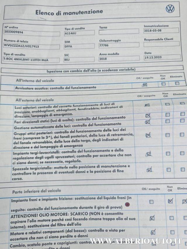 VOLKSWAGEN T-Roc 2.0 TDI 4MOTION Advanced BMTec *OFFERTA DEL MESE*