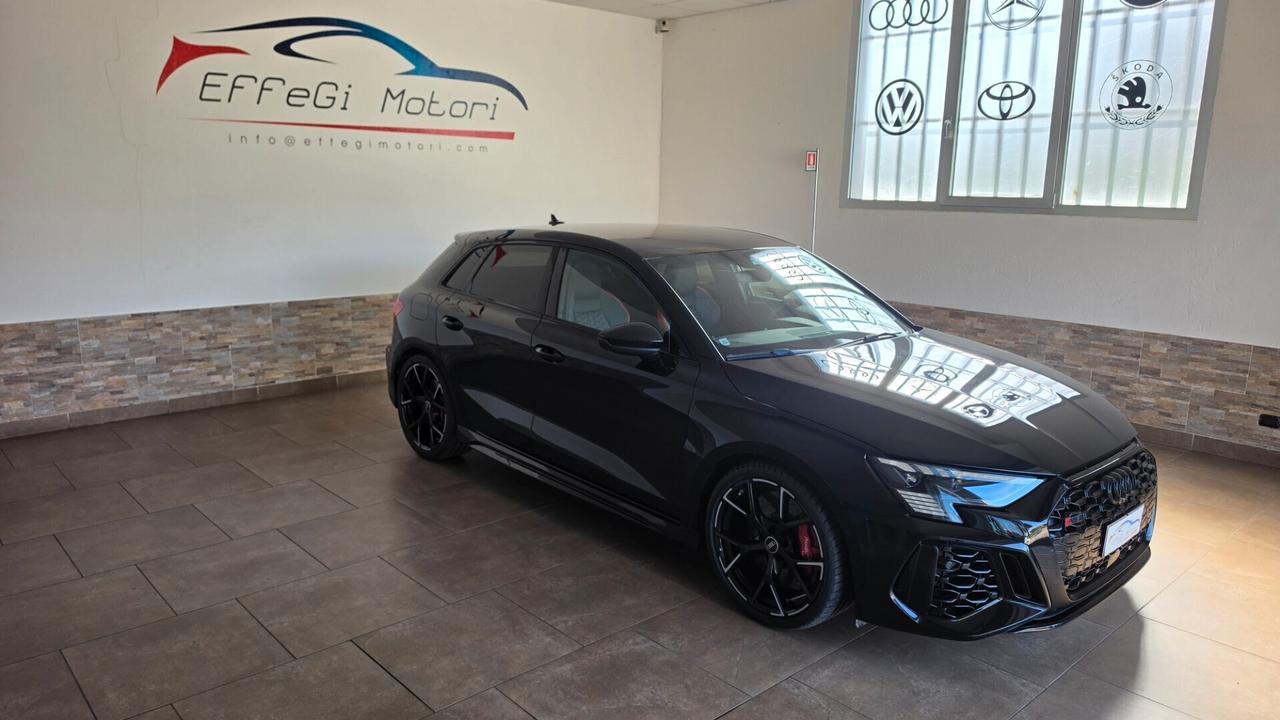 Audi A3 RS 3 SPB TFSI quattro S tronic - FULL OPTIONAL - PERFETTA - FRENI CARBOCERAMICI