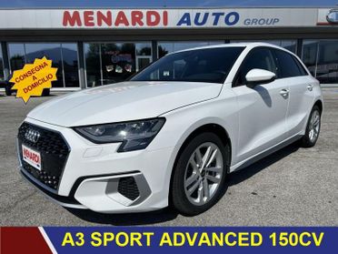 Audi A3 SPB 35 TFSI 150CV Sport Advanced PARI AL NUOVO