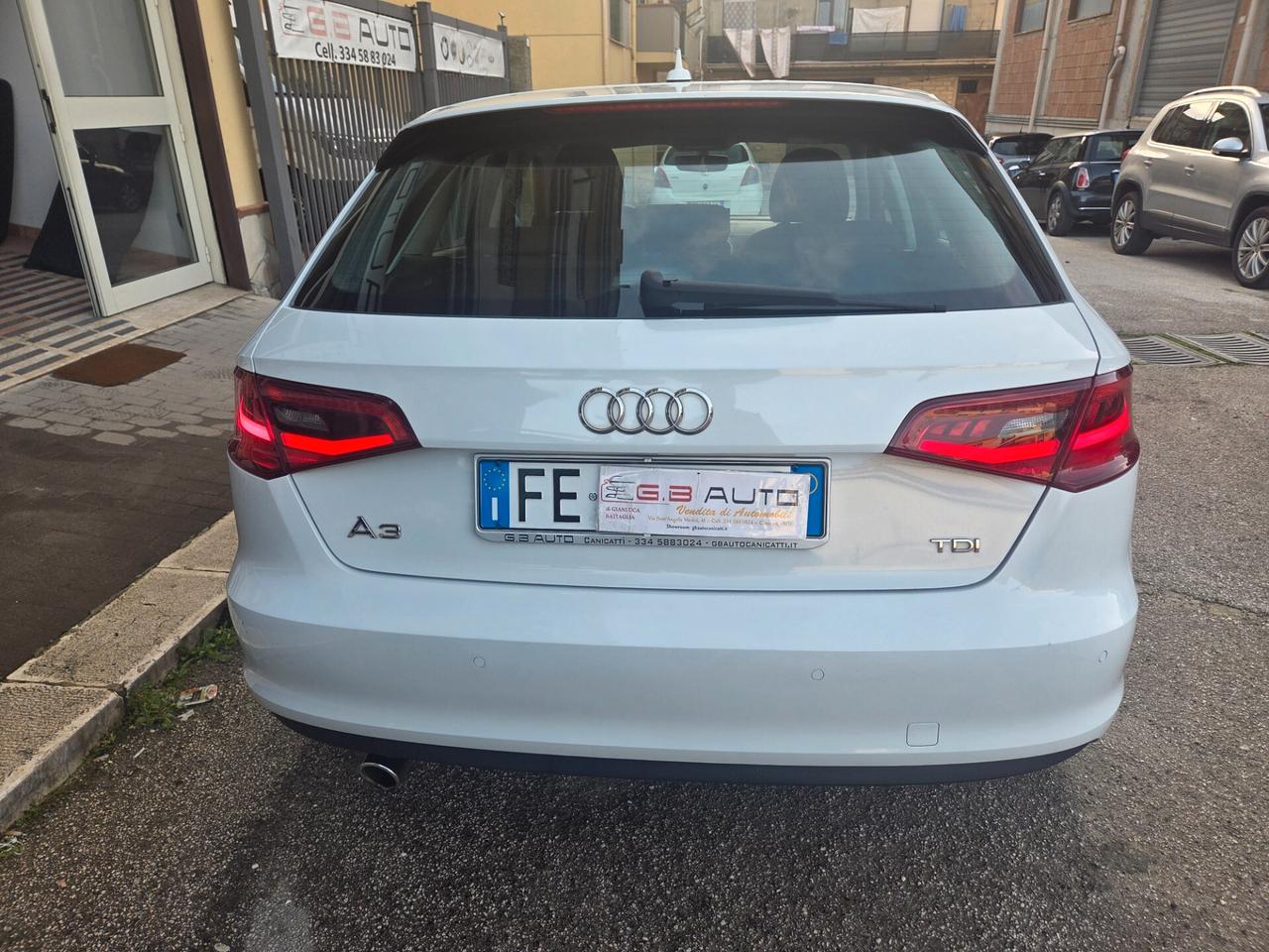 AUDI A3 ANNO 2016 1.6 TDI 110 CV EURO6 LED NAVIG KMCERT