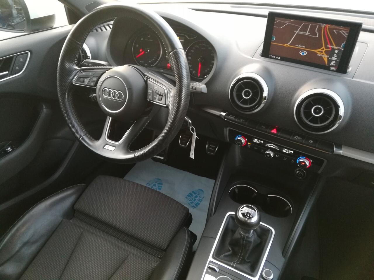 AUDI - A3 Sportback - 1.6 TDI S-LINE - EURO 6 - FINANZIABILE - PERMUTE