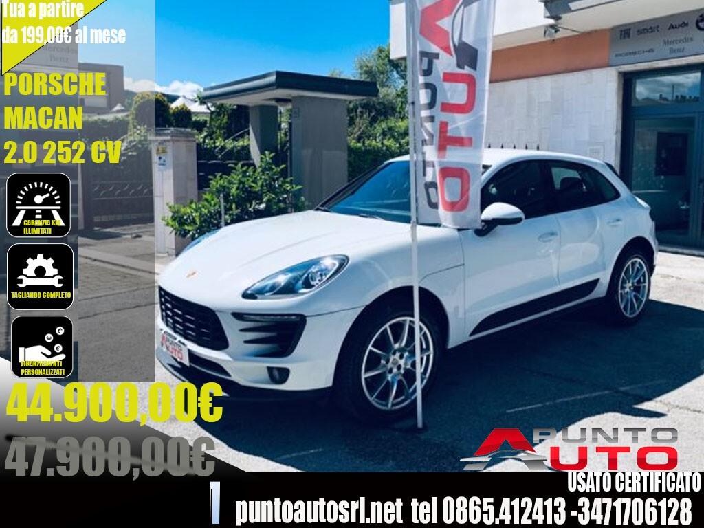 PORSCHE Macan 2.0T BIANCA 252 CV-PELLE