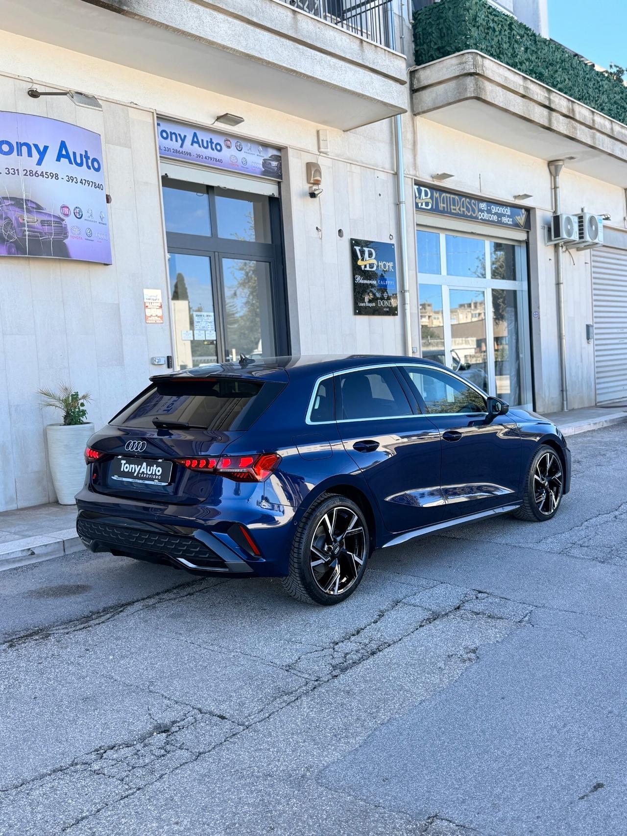 Audi A3 SPB 35 TDI S tronic line edition PACCHETTO LUCI SOFFUSE,APPLE CARPLAY,NAVI,TELECAMERA,FARO MATRIX