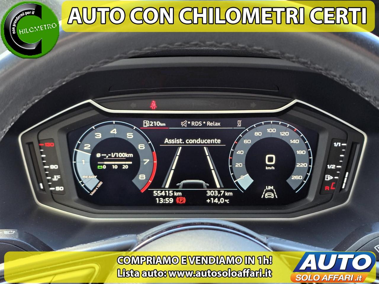 Audi A1 Sportback 30 1.0 TFSI 5P IDENTITY BLACK 110CV EURO6D 55.000KM FULL LED/CARPLAY/NEOPATENTATI