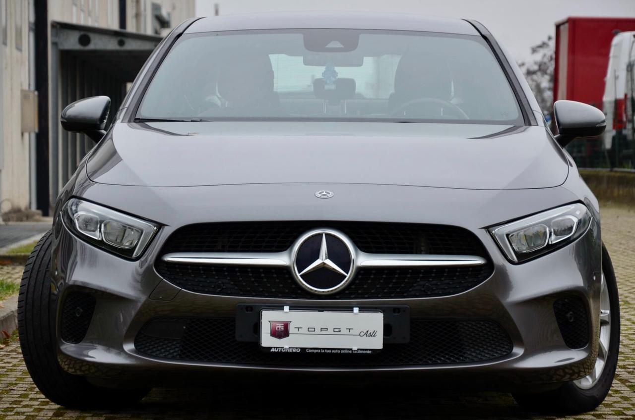 MERCEDES-BENZ A 180d SPORT 116cv AUTO, UFF ITALIANA, SERVICE CON FATTURE, EURO 6D, FARI LED, NAVI, RETROCAMERA, APPLE ANDROID, LUCI 64 COLORI, PERMUTE