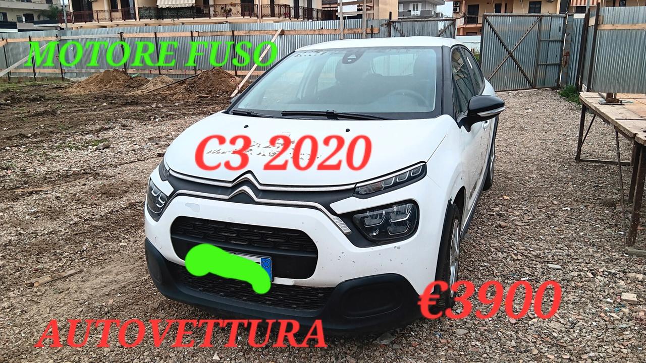 Citroen C3 AUTOVETTURA INCIDENTATA SINISTRATA MONDIALCARS 020