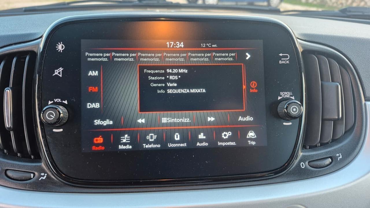 Fiat 500 1.0 Hybrid Sport Connect 70 cv