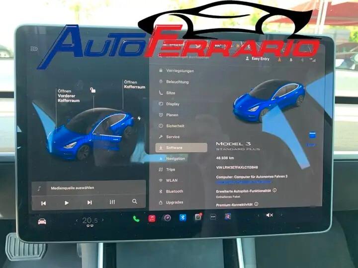 Tesla Model 3 STANDARD RANGE GUIDA DI 2° LIVELLO ANDROID AUTO CRUISE CONTROL ADATTIVO PELLE NERA SEDILI ELETTRICI