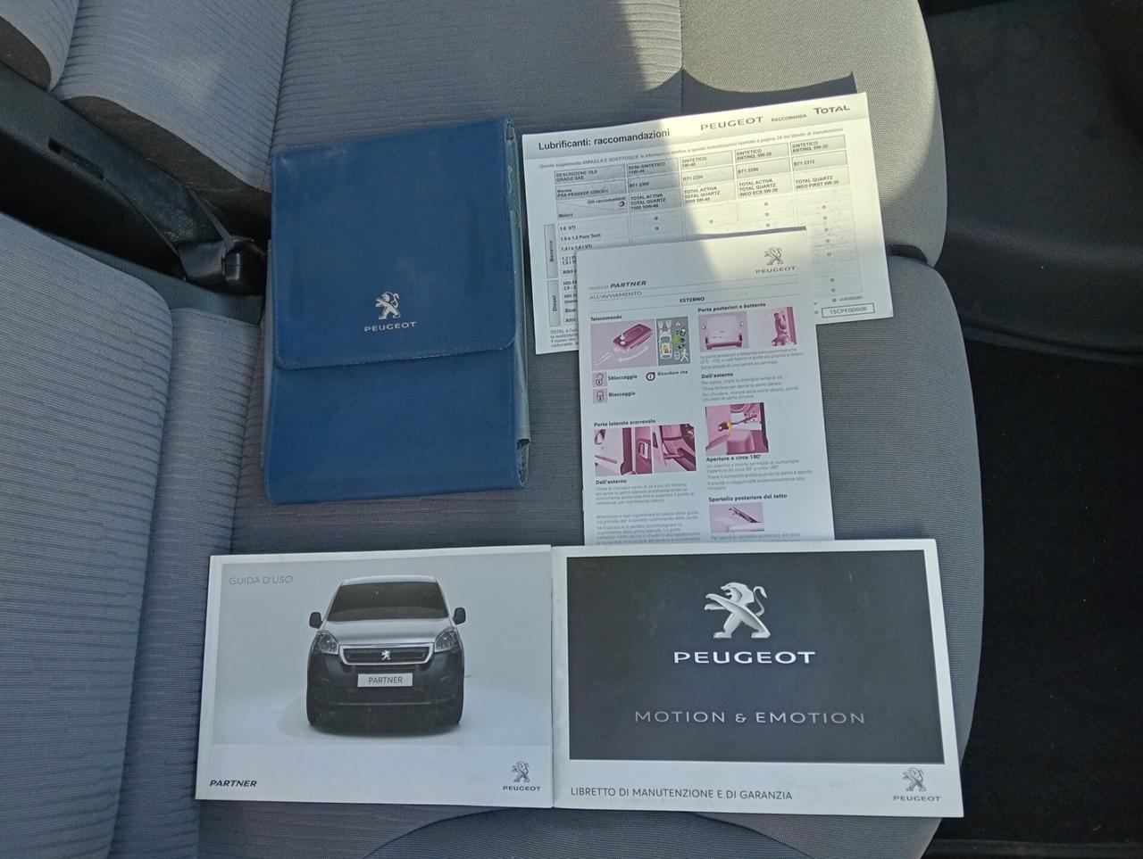 Peugeot Partner 1.6 BlueHDi 100CV 3 POSTI UNIPROPRIETARIO