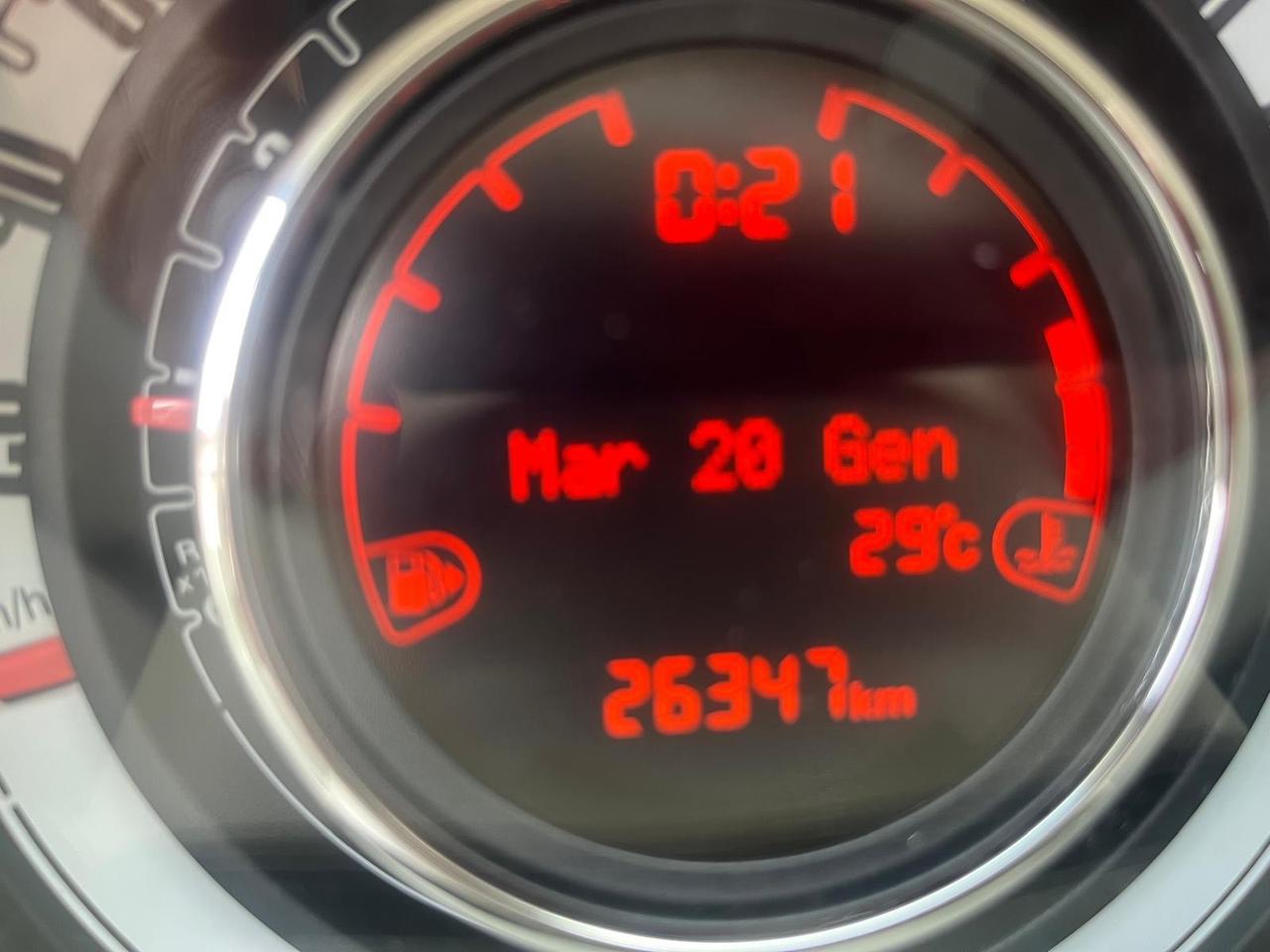 Fiat 500 1.2 benz-full-km 26000-2016
