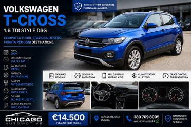 Volkswagen T-Cross 1.6 TDI SCR Style BMT