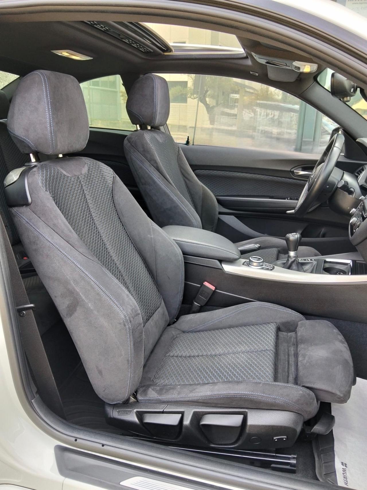 Bmw 220d Coupé Sport 190Cv*Manuale*Tetto*Navi*Alcantara