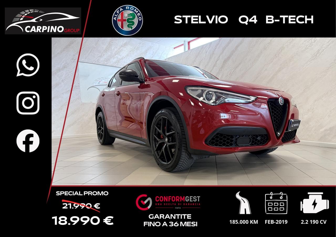 Alfa Romeo Stelvio 2.2 Turbodiesel 190 CV AT8 Q4 B-Tech