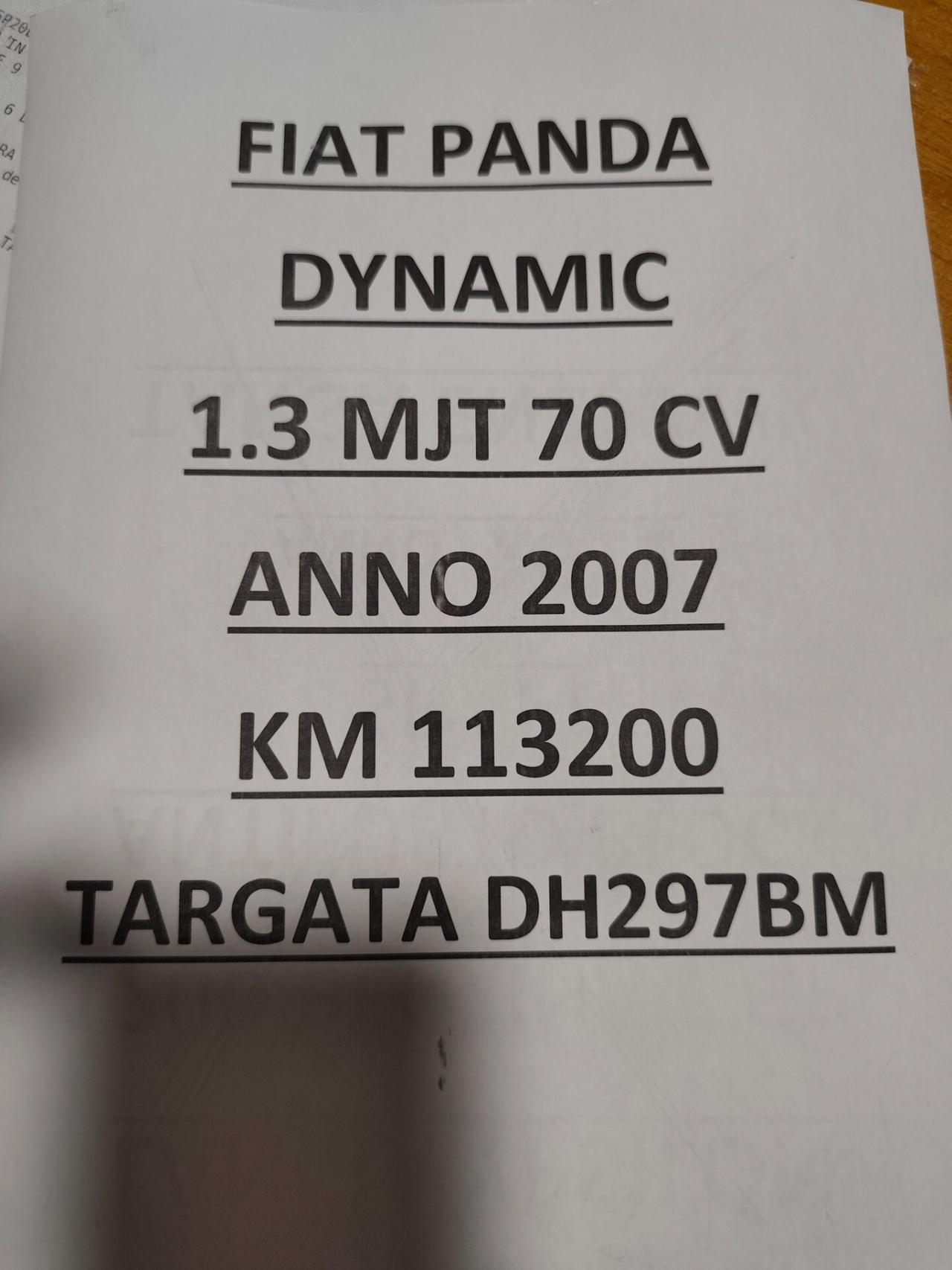 Fiat Panda 1.3 MJT 70 CV km 113000