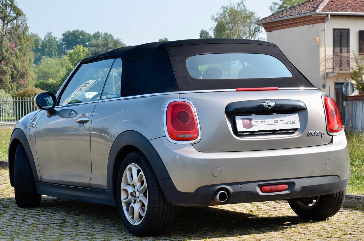 MINI COOPER D CABRIO 2.0 116cv AUTO, UFF ITALIANA, EURO 6B, RING COLORATO, LUCI AMBIENTE, NAVI, PERMUTE
