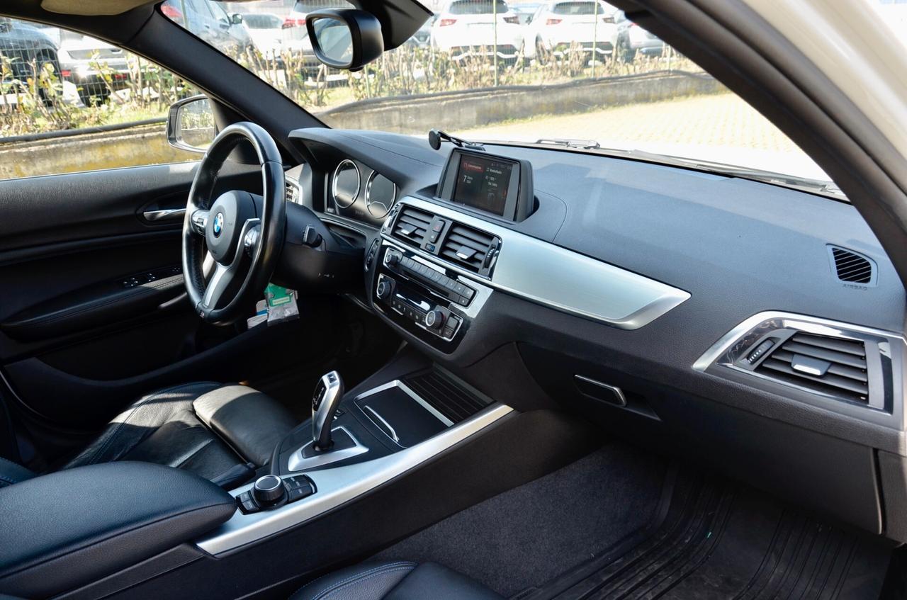 BMW 118d 2.0 MSPORT 150cv AUT, UNICOPROPRIETARIO, SERVICE BMW, UFF ITALIANA, EURO 6C, FULL LED, PELLE, PERMUTE