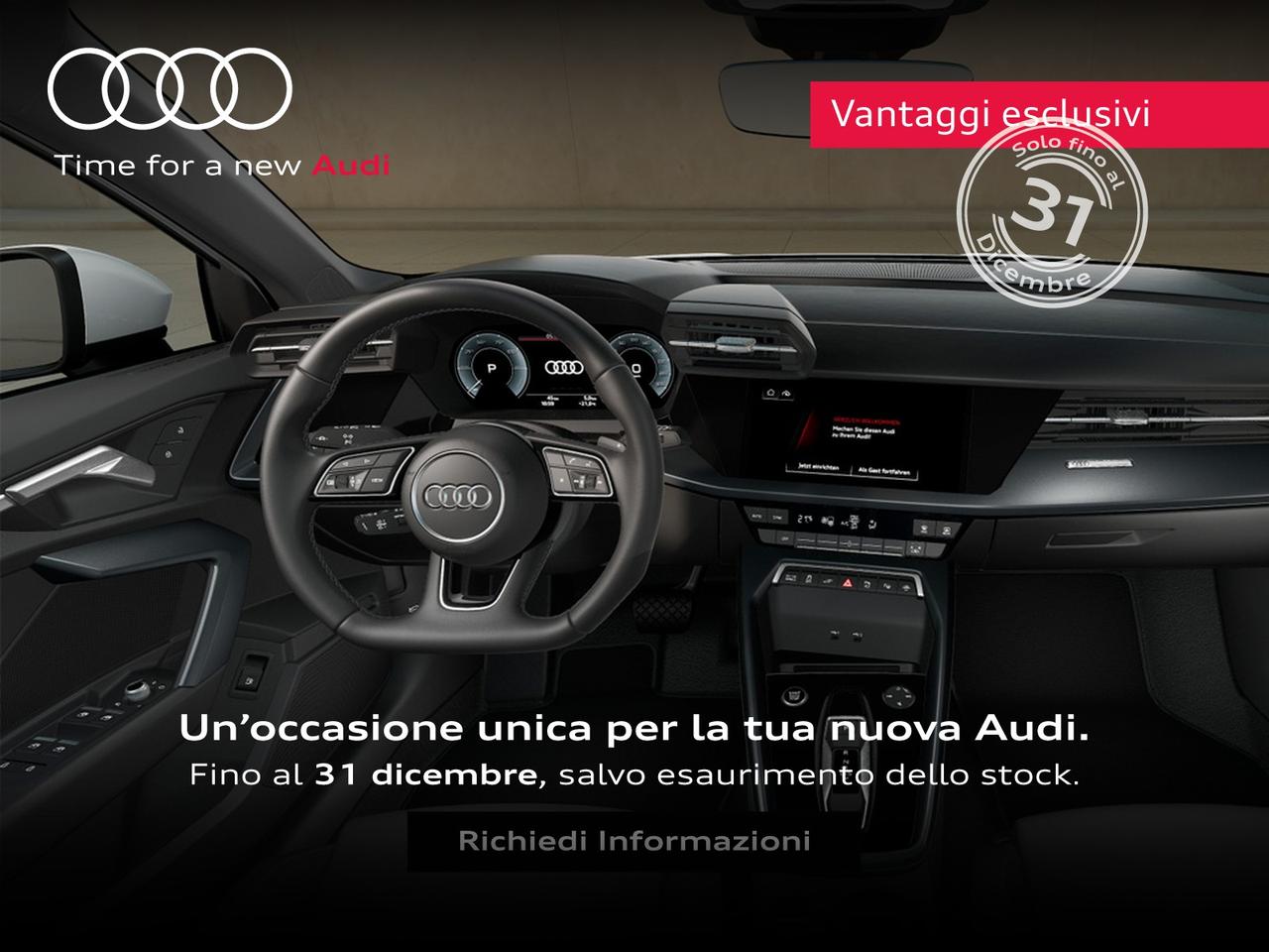 Audi A3 sportback 1.5 tfsi e business advanced 204cv s-tronic