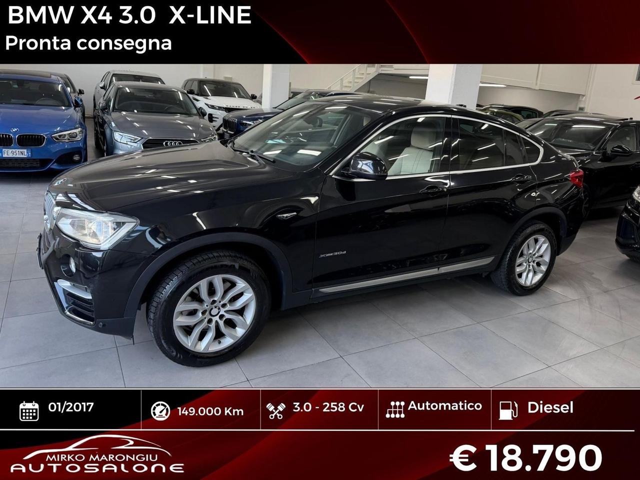 Bmw X4 xDrive30dA 258CV xLine FINANZIABILE