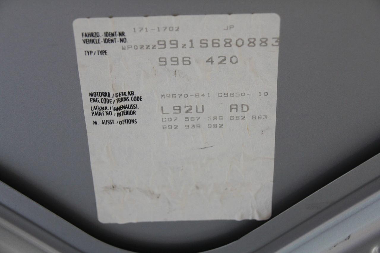 Porsche 996 Turbo MANUALE - Km certificati