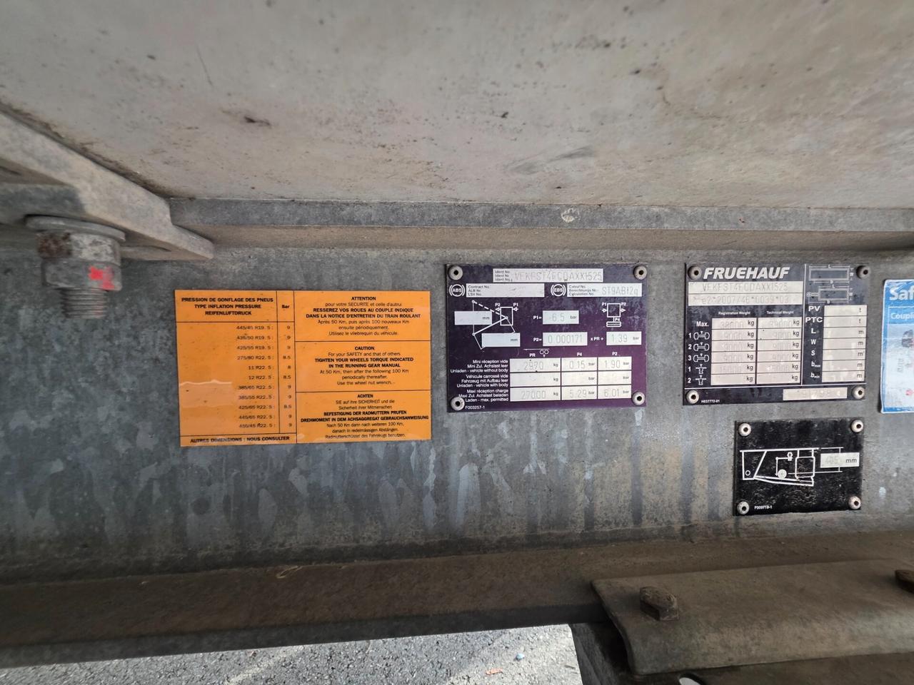 SEMIRIMORCHIO FRIGO FRUEHAUF 2013 (ATP FRC 3 ANNI)