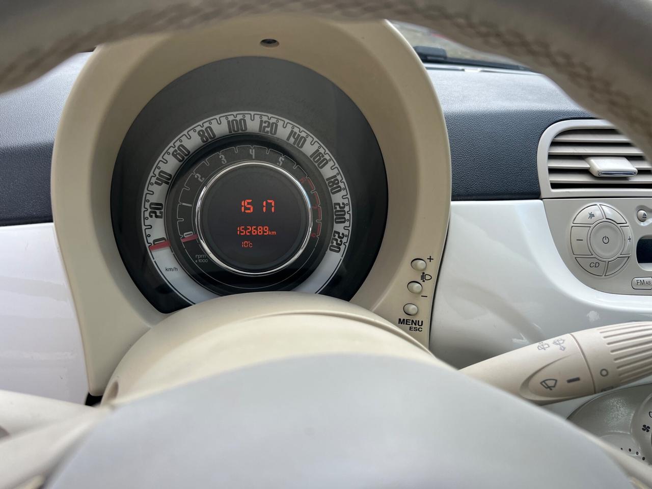 Fiat 500 1.2 benzina 69cv tetto panoramico Lounge