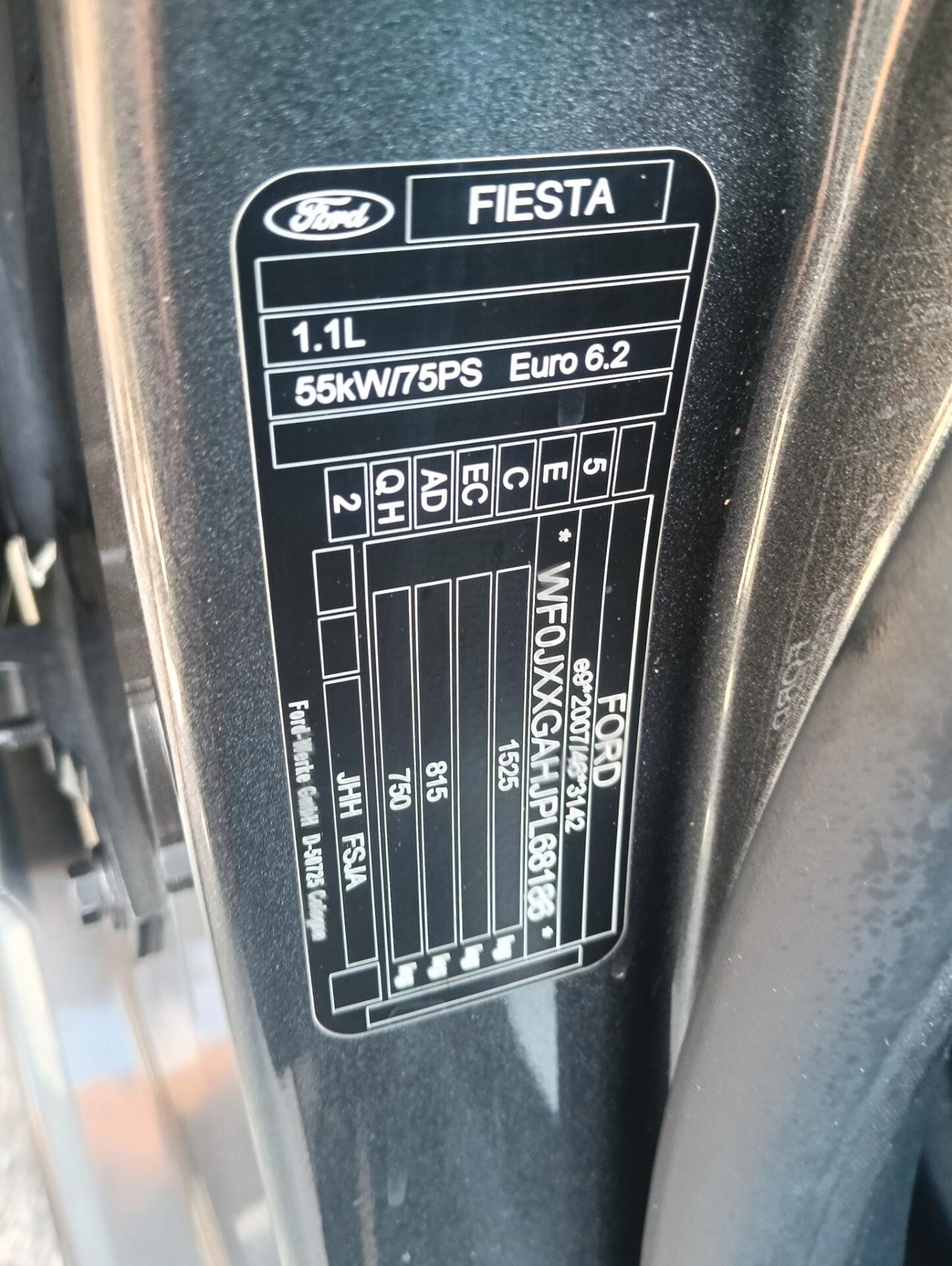 Ford Fiesta 1.1 75 CV 5 porte Titanium Aziendale